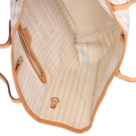 Louis Vuitton Neverfull MM Damier Azur Tote Bag N41361 Canvas - Picture 9 of 9